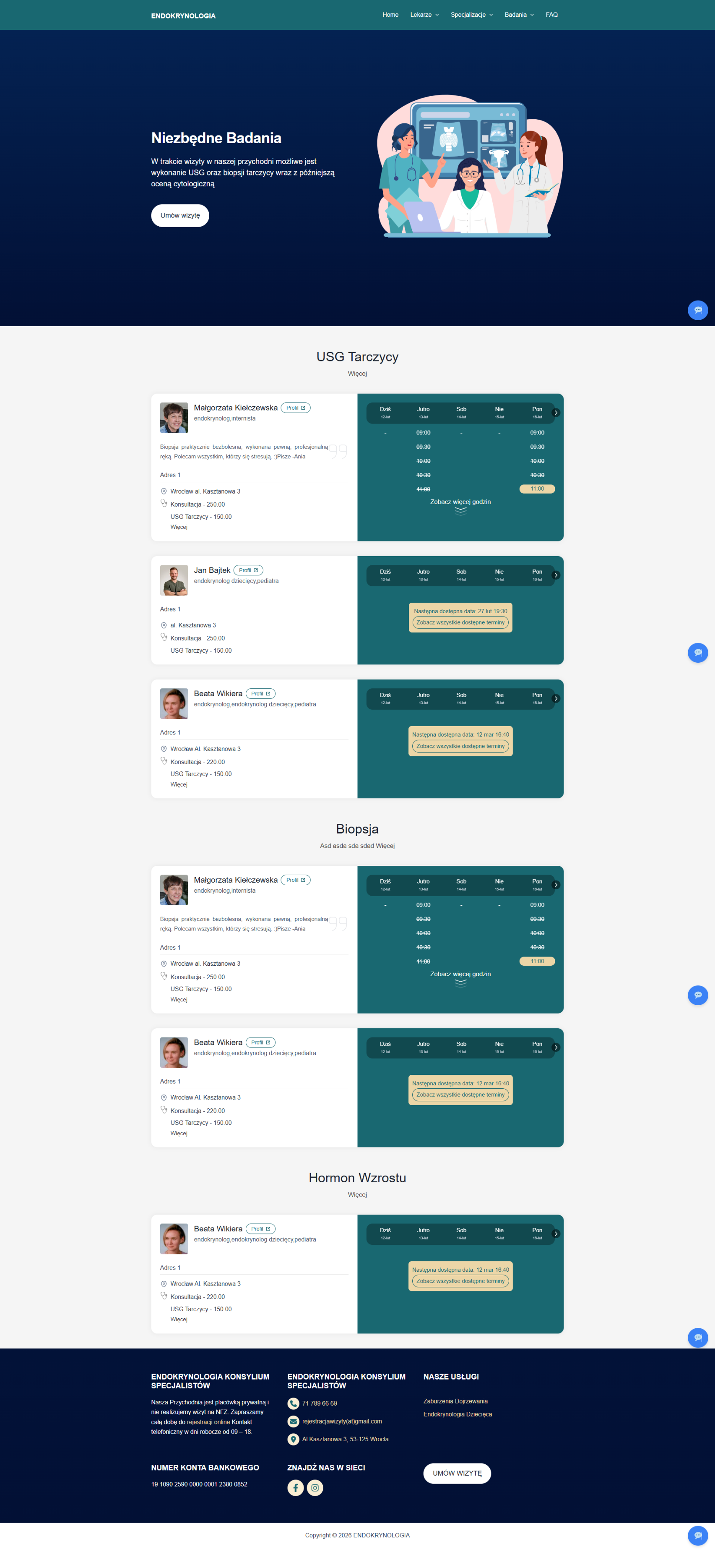 Badania — rejestracja na USG